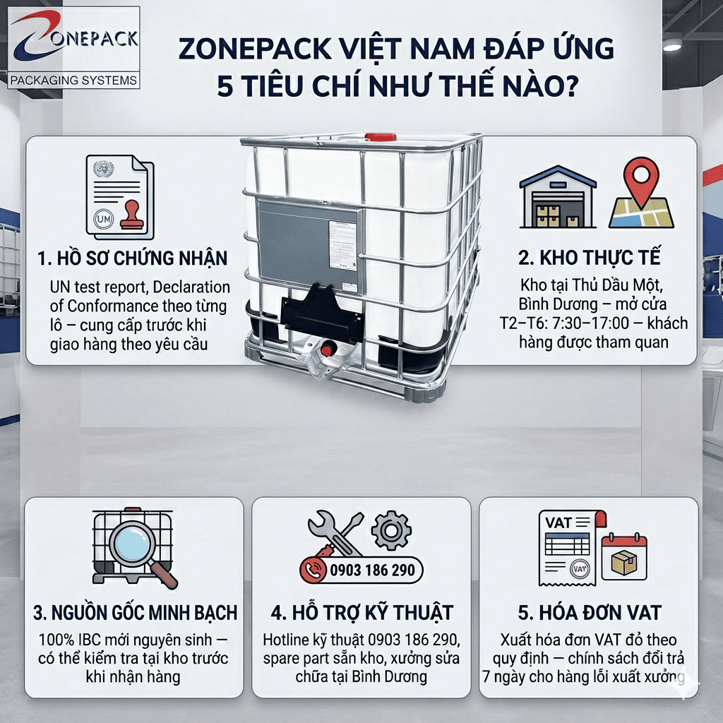 Mua Tank IBC 1000L Ở Đâu Uy Tín? 5 Tiêu Chí Bắt Buộc Phải Kiểm Tra