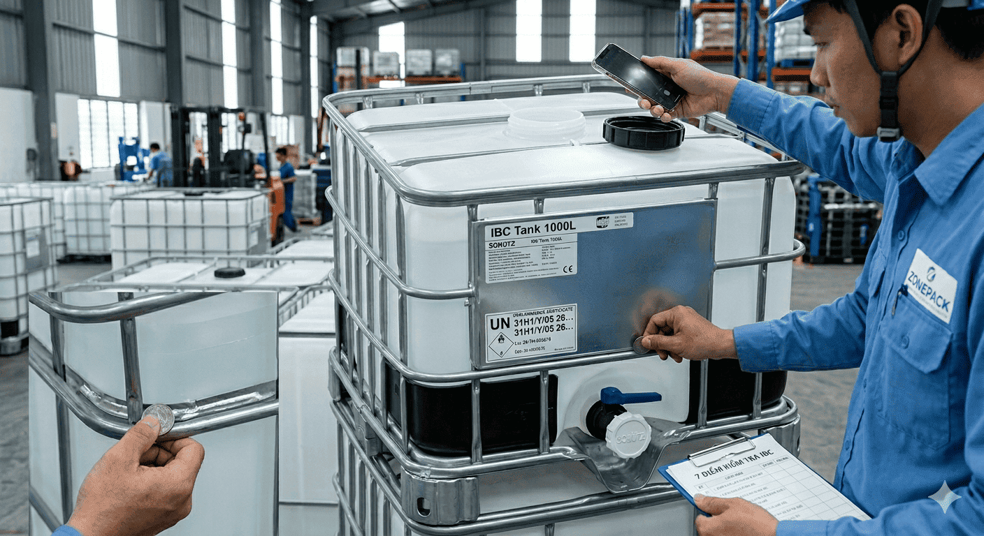 7 Điểm Nhận Biết IBC Mới 100% Thật — Tránh Mua Phải Hàng Tái Chế Rao Là Mới